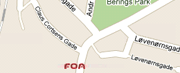 Kortudsnit af FOA Horsens adresse
