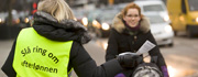 Aktionsdag for efterlønnen. Foto: Klaus Holsting