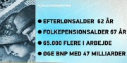 Historisk tegning af kvinde og mand plus tekst