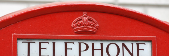 Udklip af engelsk telefonboks