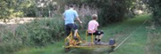 Tur med en skinnecykel