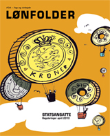 Forsiden af lønfolder for statsansatte April 2010