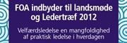 Forside til invitation til Landsmøde og Ledertræf 2012