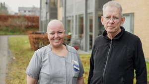 Husassistenten Gorm Bahnsen og social- og sundhedshjælperen Anne Mathilde Nielsen