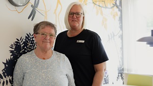 Hanne Hedegaard social- og sundhedsassistent, tillidsrepræsentant sidder med i OMO Ældre og Træning og repræsentant for de 8 somatiske plejecentre i Thisted Kommune. Dorte Overgaard social- og sundhedsassistent, fællestillidsrepræsentant for alle plejecentre i Thisted Kommune, tillidsrepræsentant og arbejdsmiljørepræsentant på Plejecenter Trye i Frøstrup og sidder med i Hoved-MED samt i OMO Ældre og Træning.