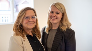 Fra venstre Hanne Moustsen og Sara Buch Kaptain