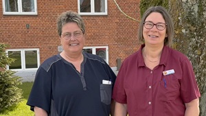 Social- og sundhedshjælper Lene Aagaard og social- og sundhedsassistent Pia Skriver