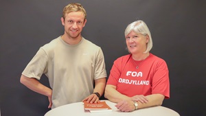 Mads Sangill fra SOSU Nord og Anne-Grethe Sveistrup fra FOA Nordjylland