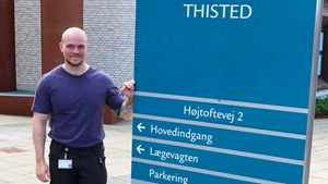 Sivert Simonsen - TR for portørerne på Thisted Sygehus
