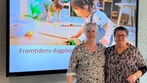 Faglig sekretær Anne-Grethe Sveistrup og fællestillidsrepræsentant Annette Ottosen.