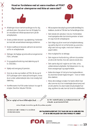 Fordele medlemskab FOA