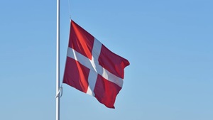 Flag på halvt