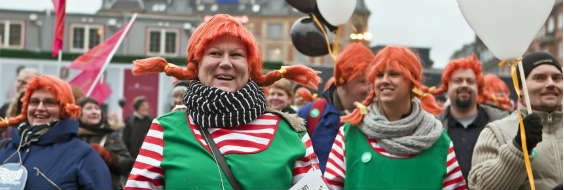 Pippi'er til demonstration