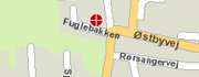 Kortudsnit af adresse til FOA Roskilde