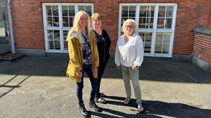 Lisbeth Glaven, Susanne Yesilmen og Kate Flenting er klar til Folkemøde.