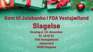 Kom til Julebanko i Slagelse hos FOA Vestsjælland