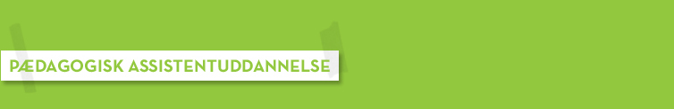 p&aelig;dagogisk assistentuddannelse