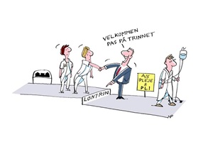 Tegning af løntrin